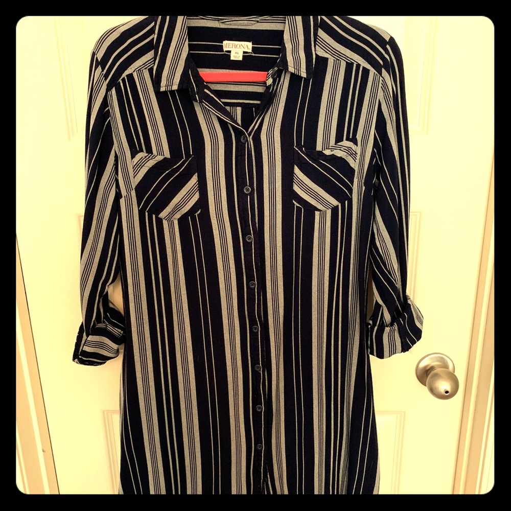 Women’s Merona button up shirt dress 💕